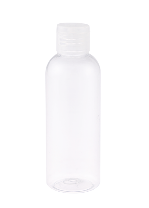 60-200 мл ПЭТ прозрачная бутылка дезинфицирующего средства для рук с гелем круглая бутылка-раскладушка