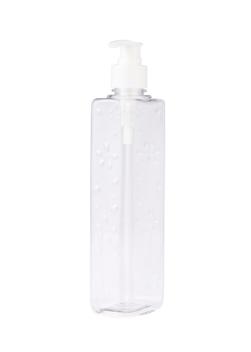 300-500 мл ПЭТ бутылка с насосом для лосьона с прозрачным гелем, бутылка с дезинфицирующим средством для рук