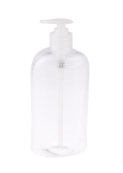 500 мл ПЭТ прозрачный гелевый лосьон бутылка с насосом под давлением одноразовая бутылка с дезинфицирующим средством для рук бутылка для дезинфекции и стерилизации